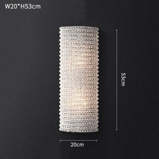 Bergamo Crystal Wall Sconce - briglamps