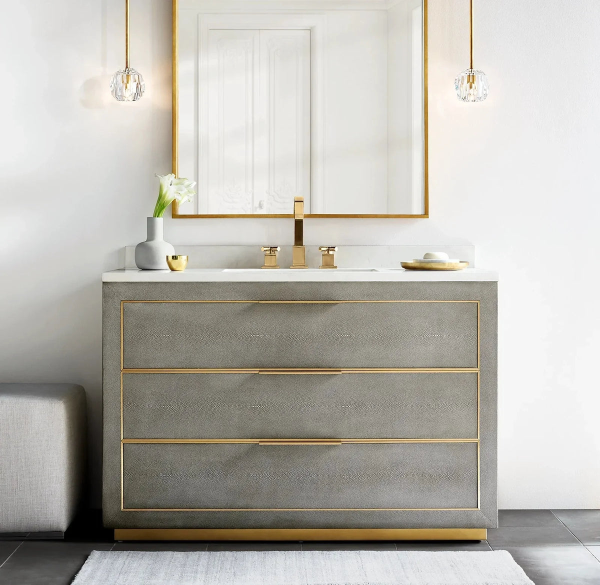Beula De Clear Cristal Glass Rod Pendant - briglamps