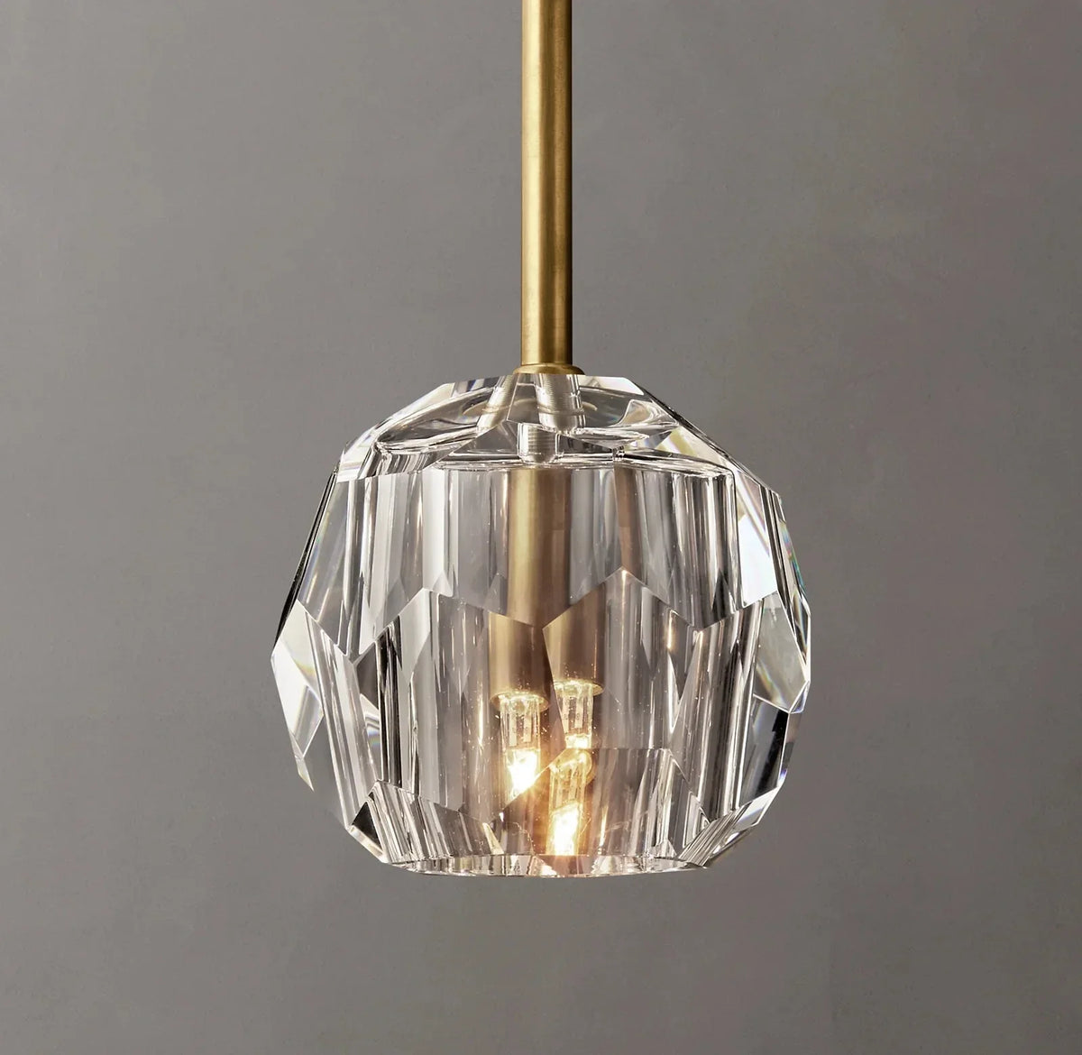 Beula De Clear Cristal Glass Rod Pendant - briglamps