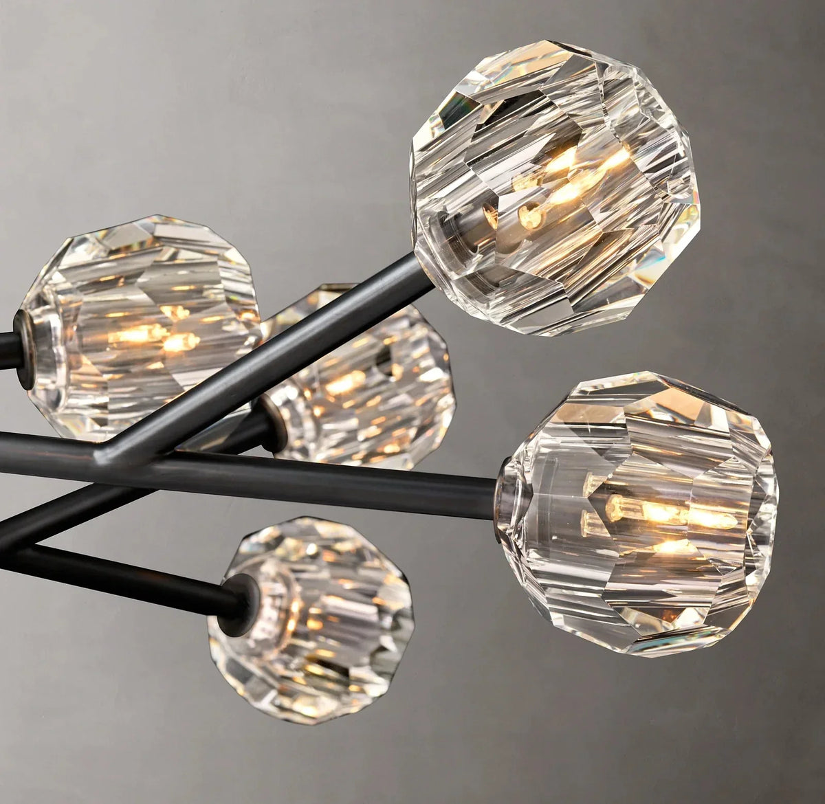 Beula De Clear Cristal Glass Rod Pendant - briglamps