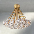 Beula De Clear/ Smoke Cristal Flushmount 24" - briglamps