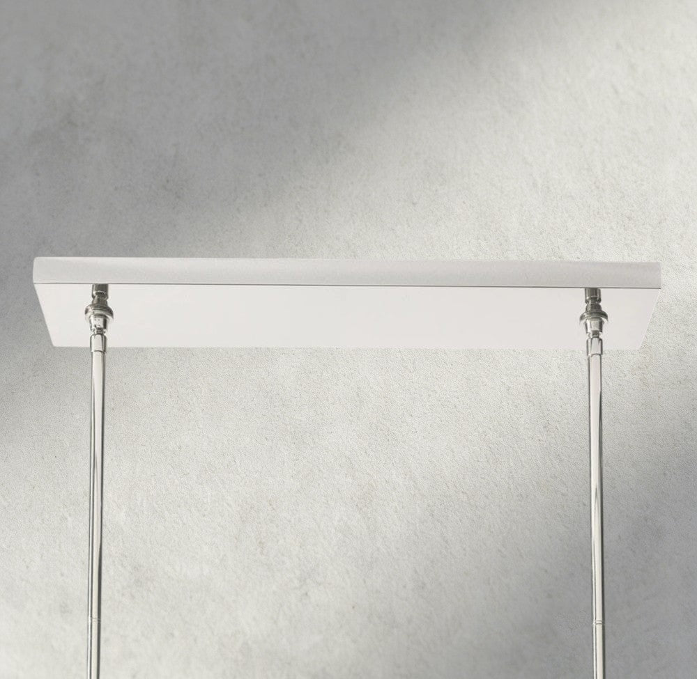 Beula De Cristal Double Linear Chandelier 60" - briglamps