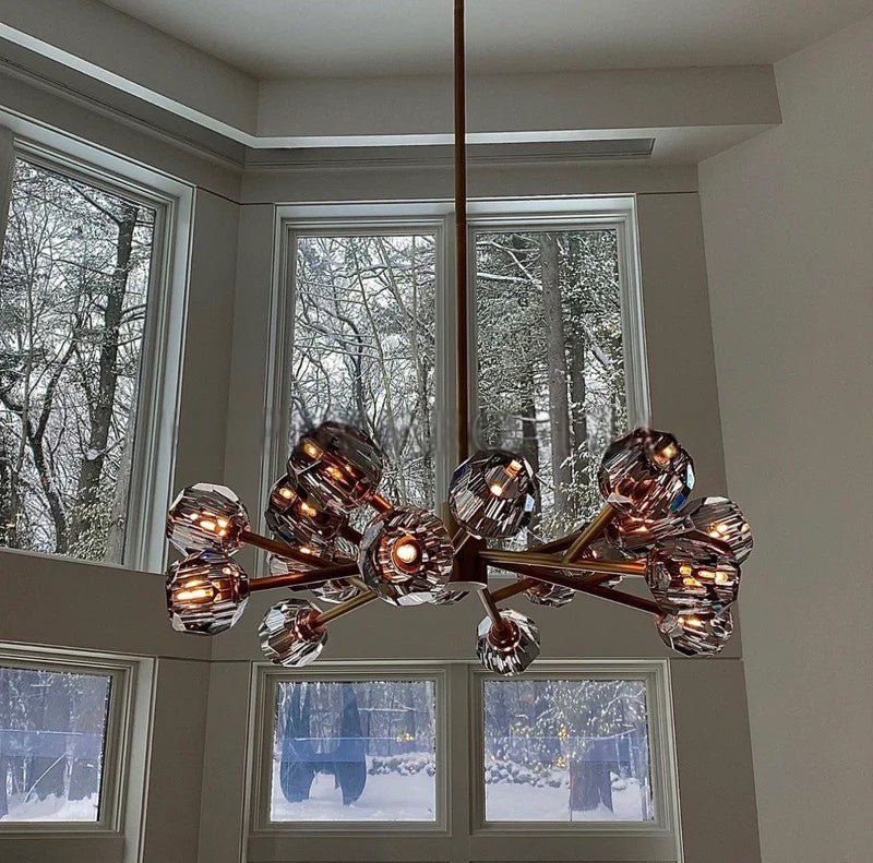 Beula De Cristal Round Chandelier 24", 36", 48", 60", 72" - briglamps