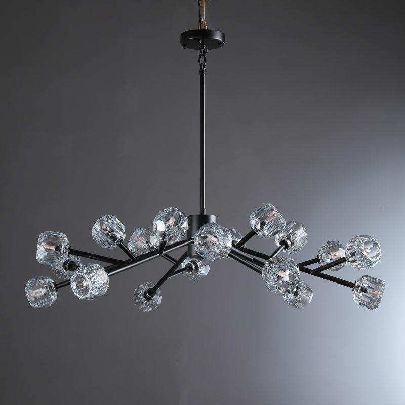 Beula De Cristal Round Chandelier 24", 36", 48", 60", 72" - briglamps