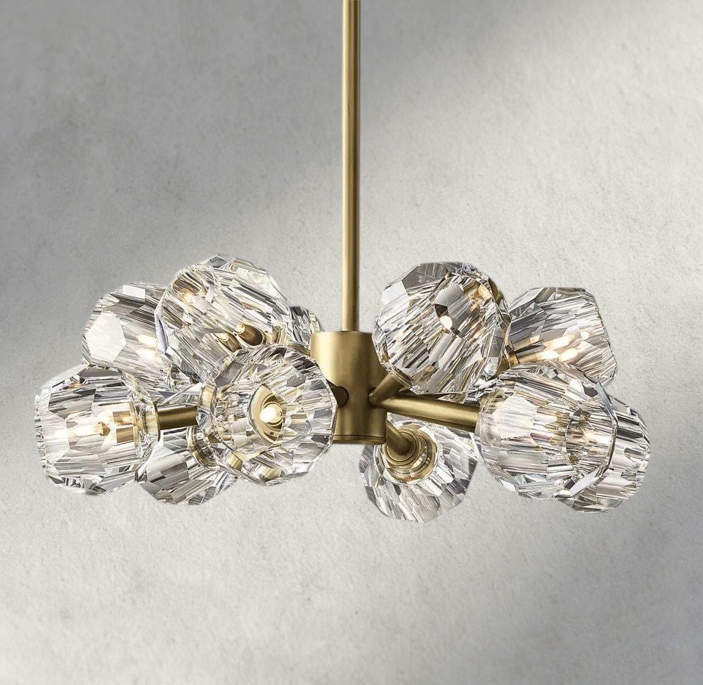 Beula De Cristal Round Chandelier 24", 36", 48", 60", 72" - briglamps