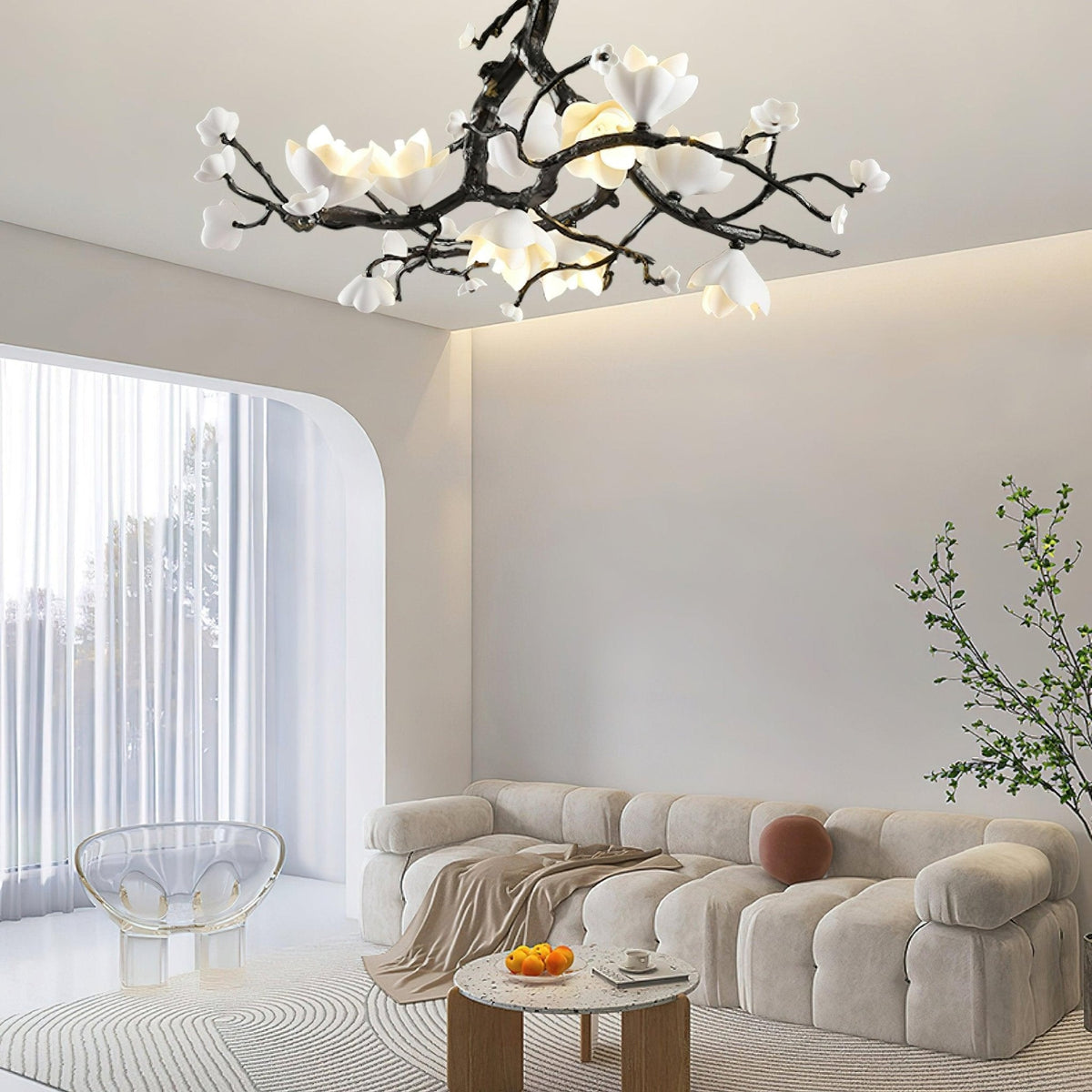Black Branch Copper Tree Chandelier - Brig Lighting