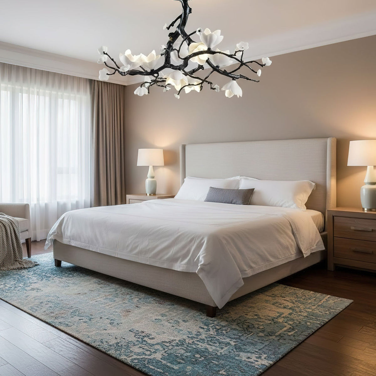 Black Branch Copper Tree Chandelier - Brig Lighting