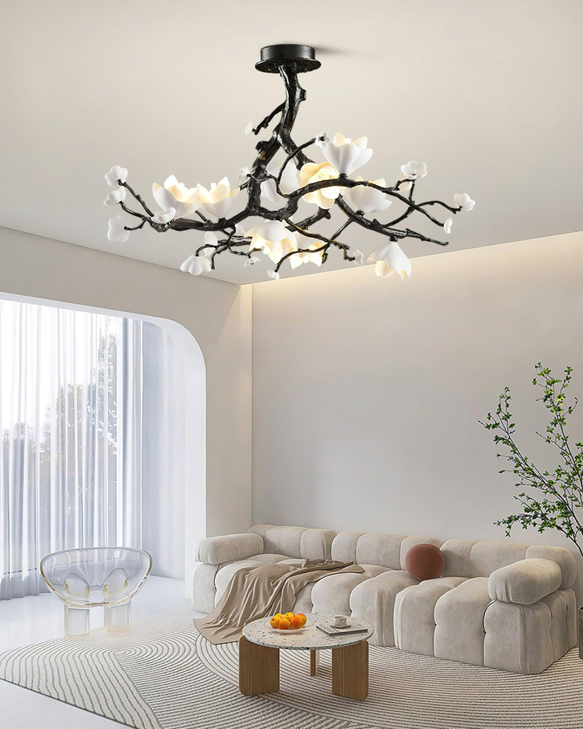 Black Branch Copper Tree Chandelier - Brig Lighting
