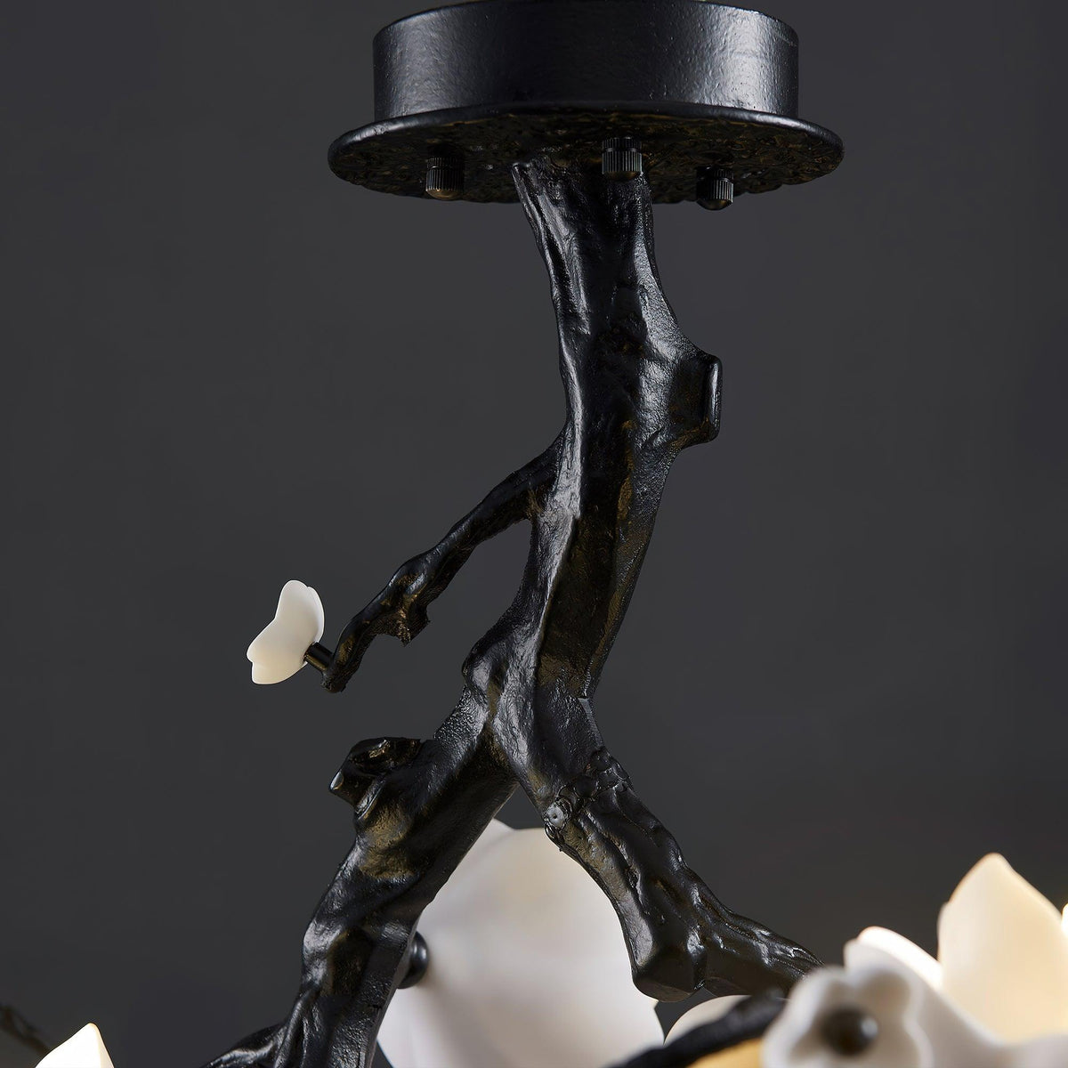 Black Branch Copper Tree Chandelier - Brig Lighting