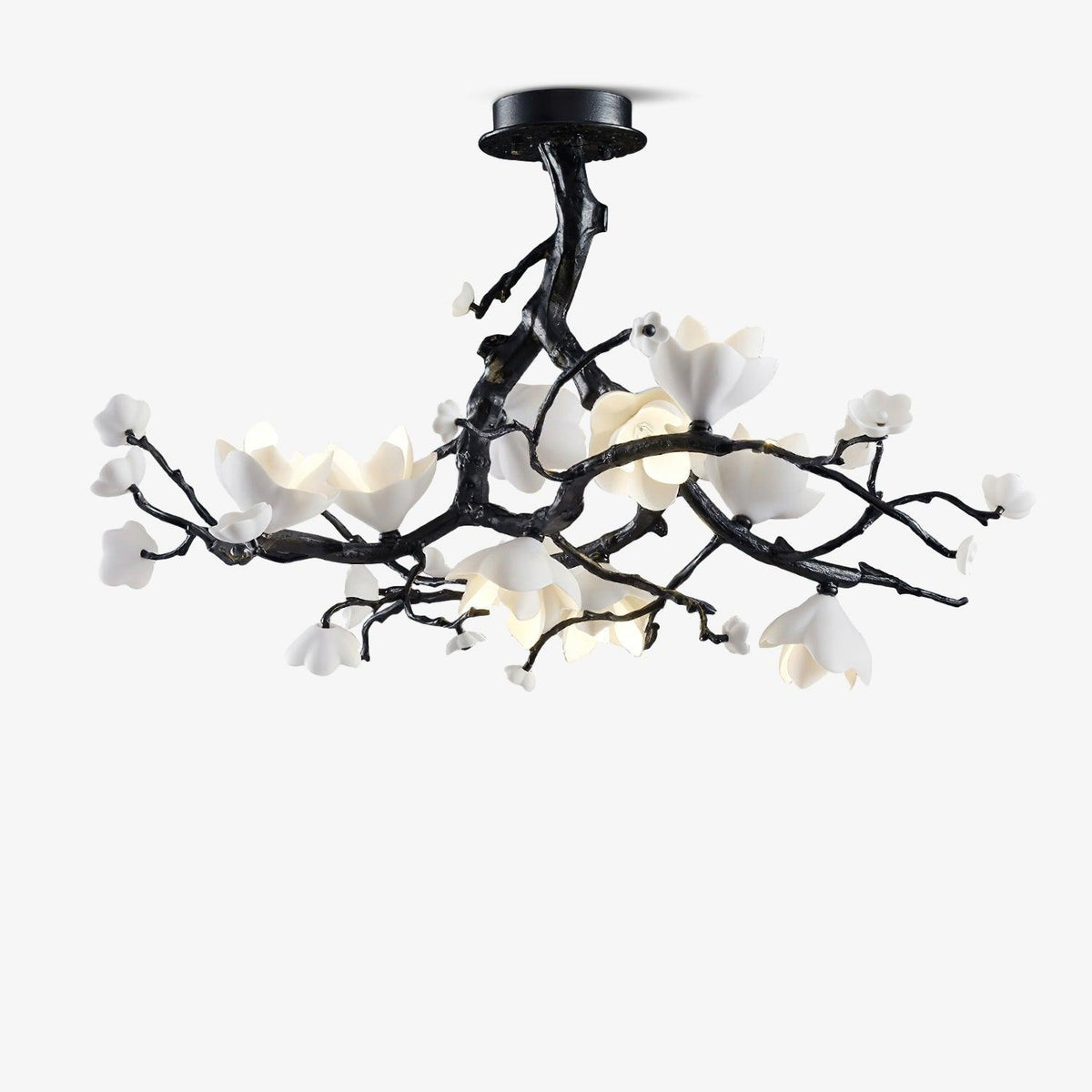 Black Branch Copper Tree Chandelier - Brig Lighting