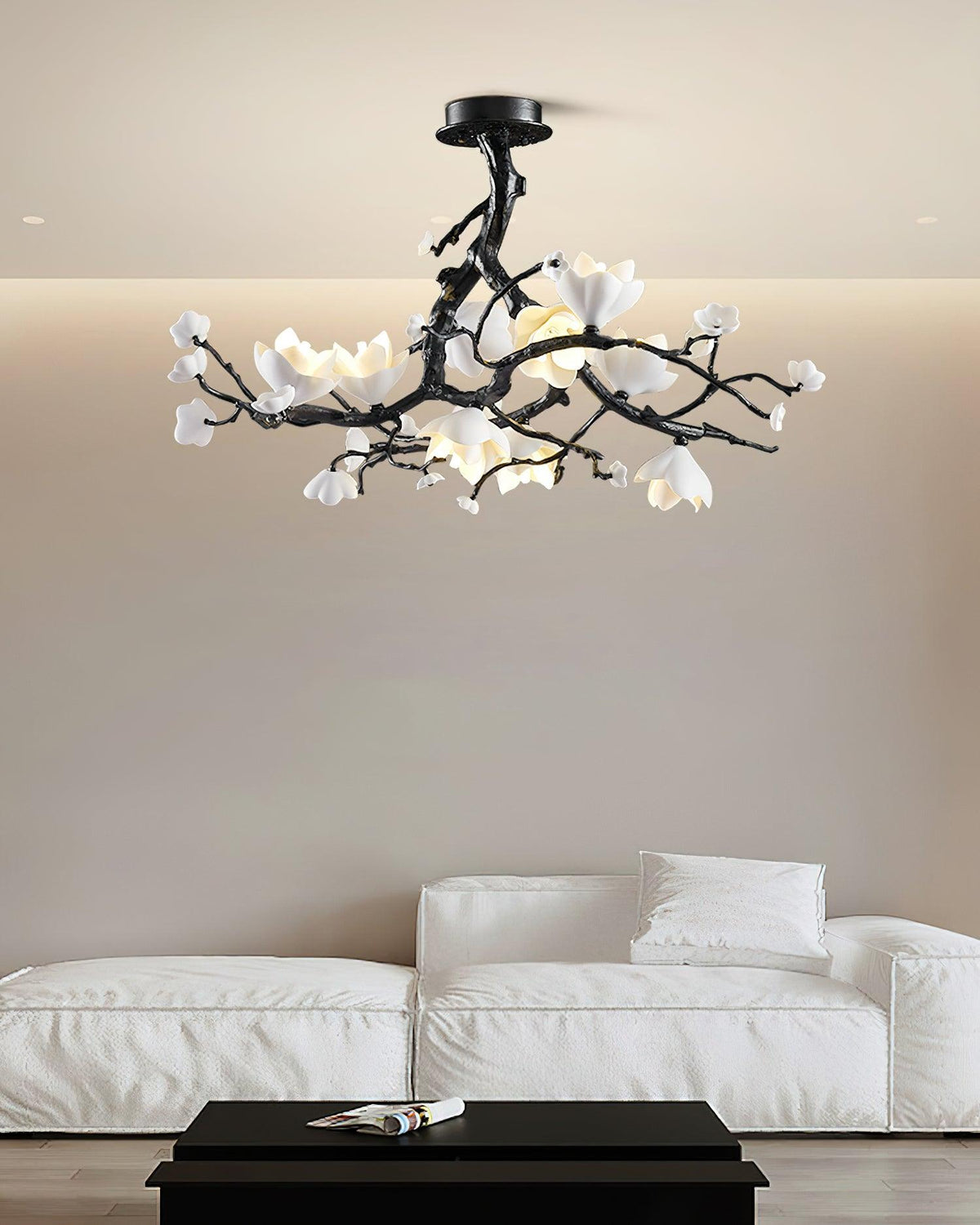 Black Branch Copper Tree Chandelier - Brig Lighting