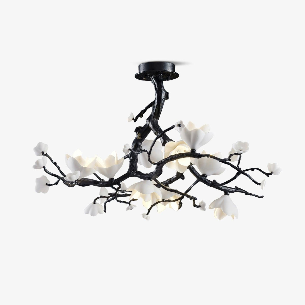 Black Branch Copper Tree Chandelier - Brig Lighting