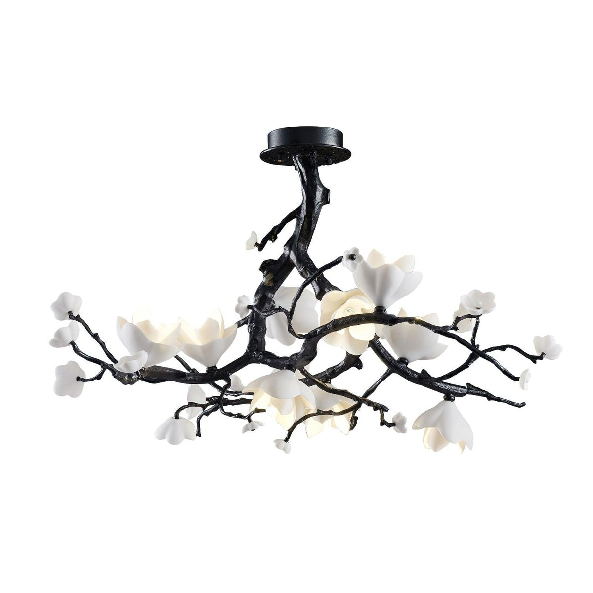 Black Branch Copper Tree Chandelier - Brig Lighting