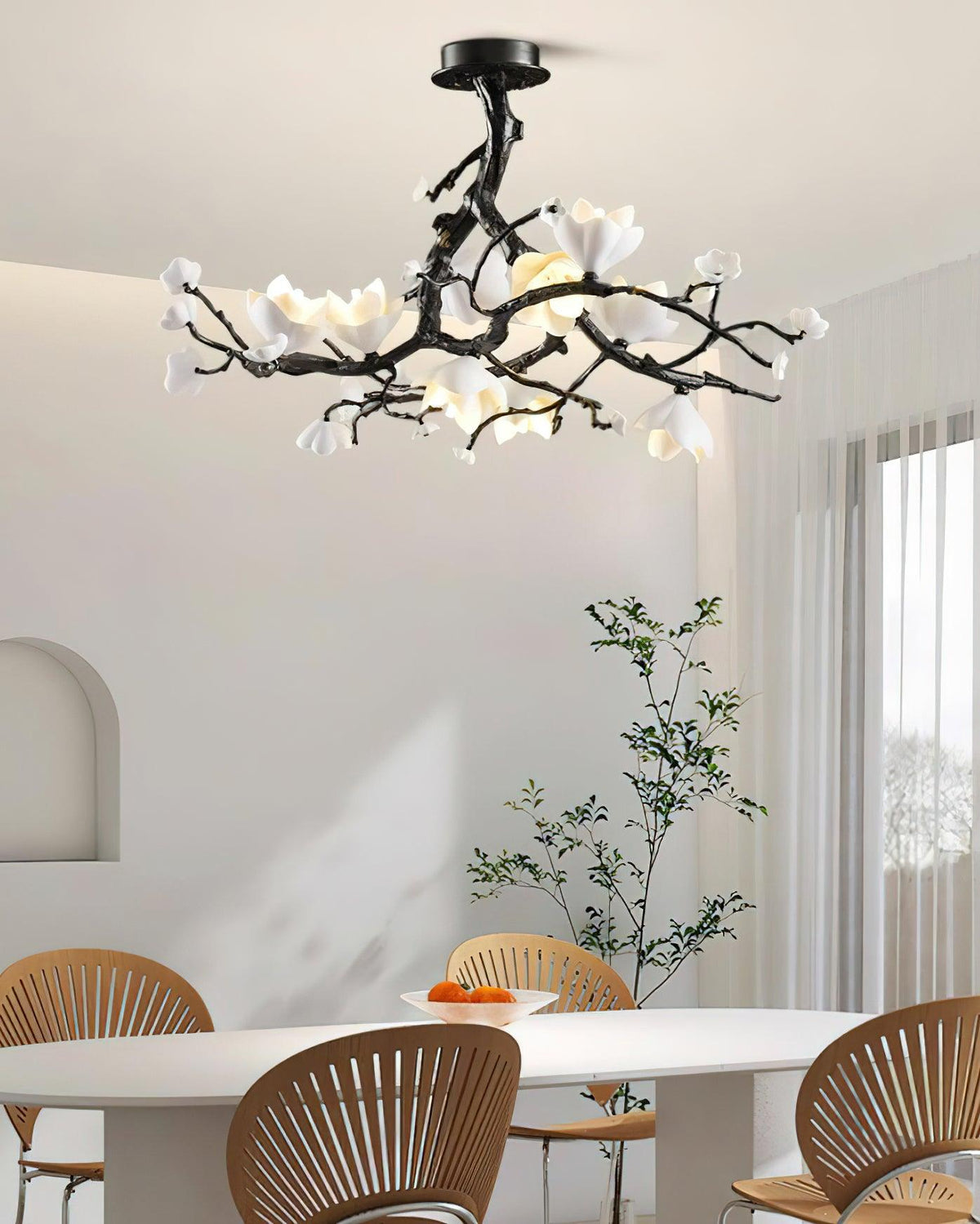 Black Branch Copper Tree Chandelier - Brig Lighting