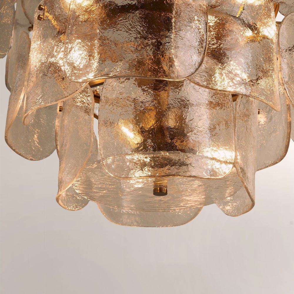Blaire Tiered Blown Glass Chandelier - briglamps