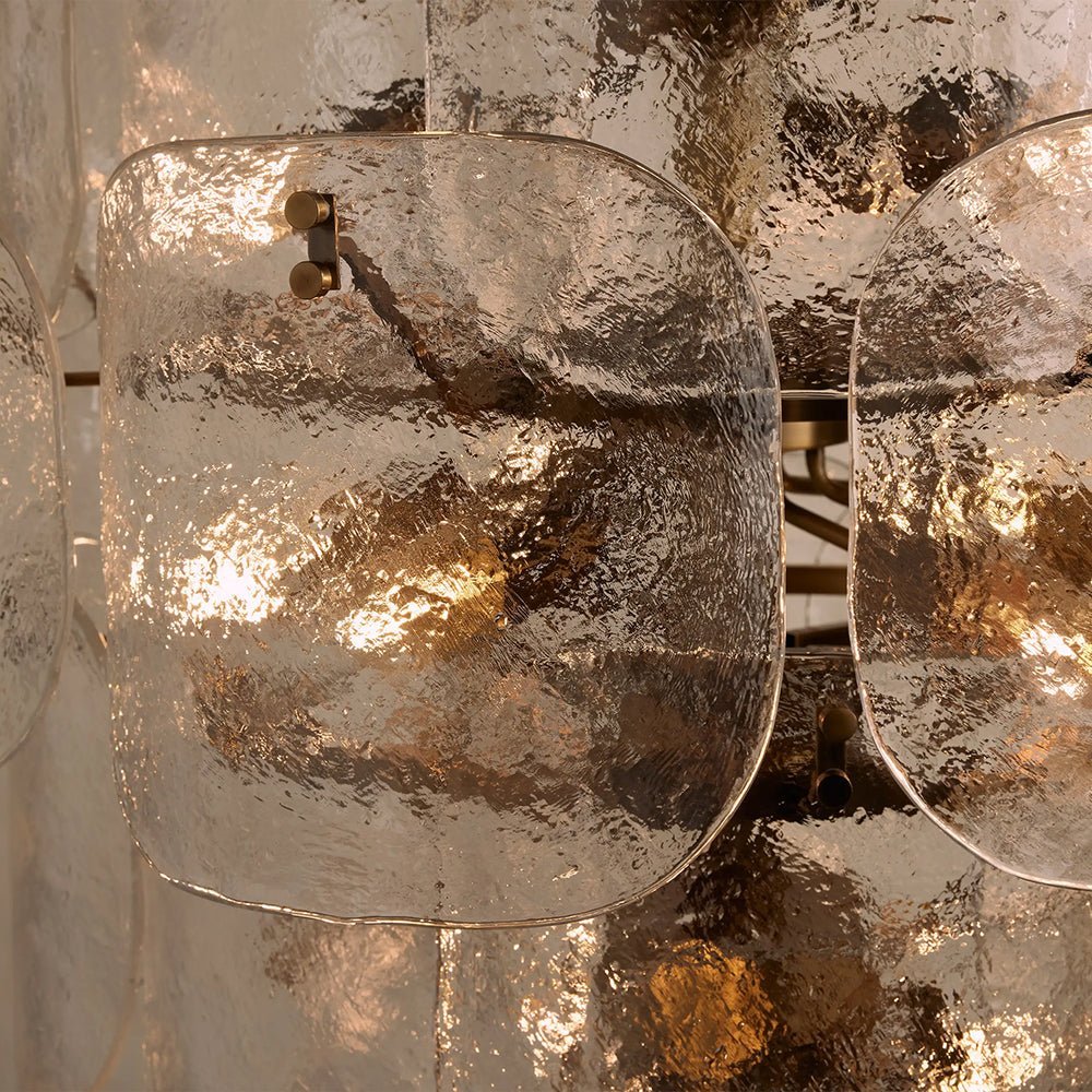Blaire Tiered Blown Glass Chandelier - briglamps