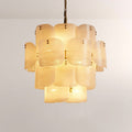 Blaire Tiered Blown Glass Chandelier - briglamps