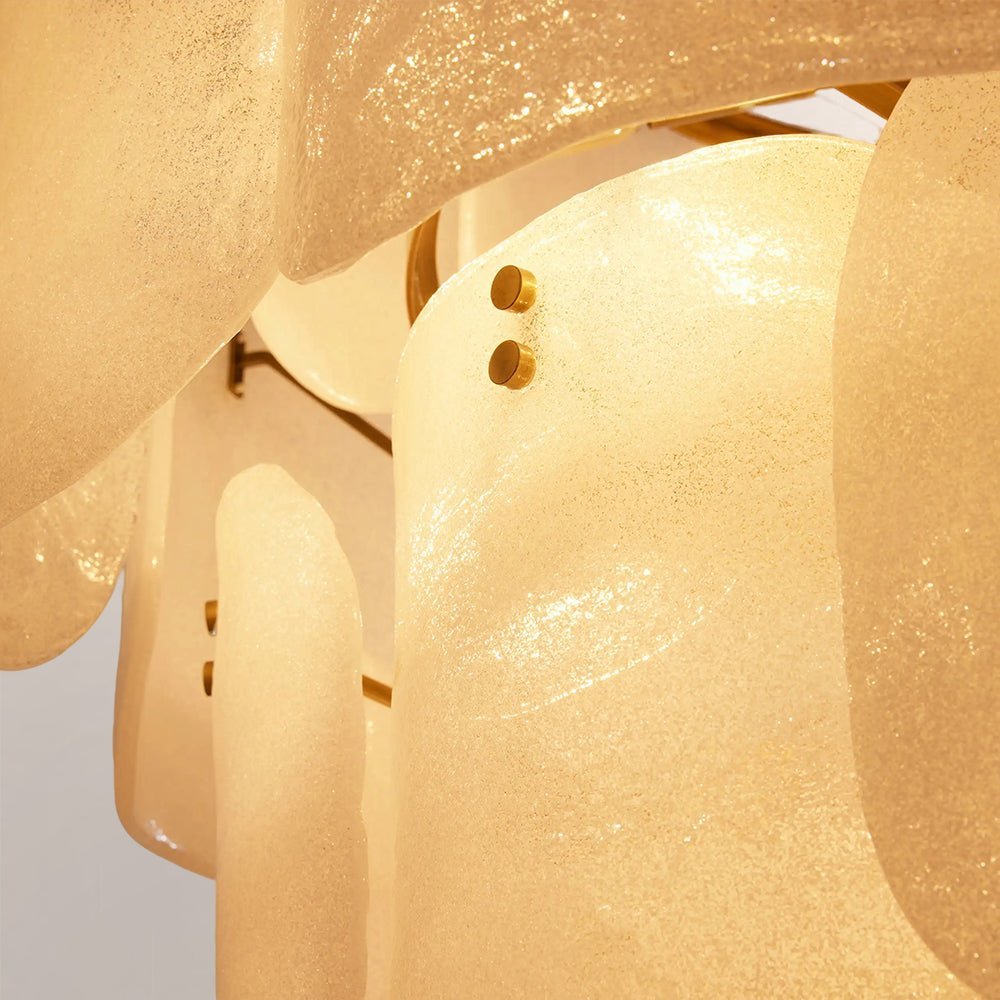 Blaire Tiered Blown Glass Chandelier - briglamps