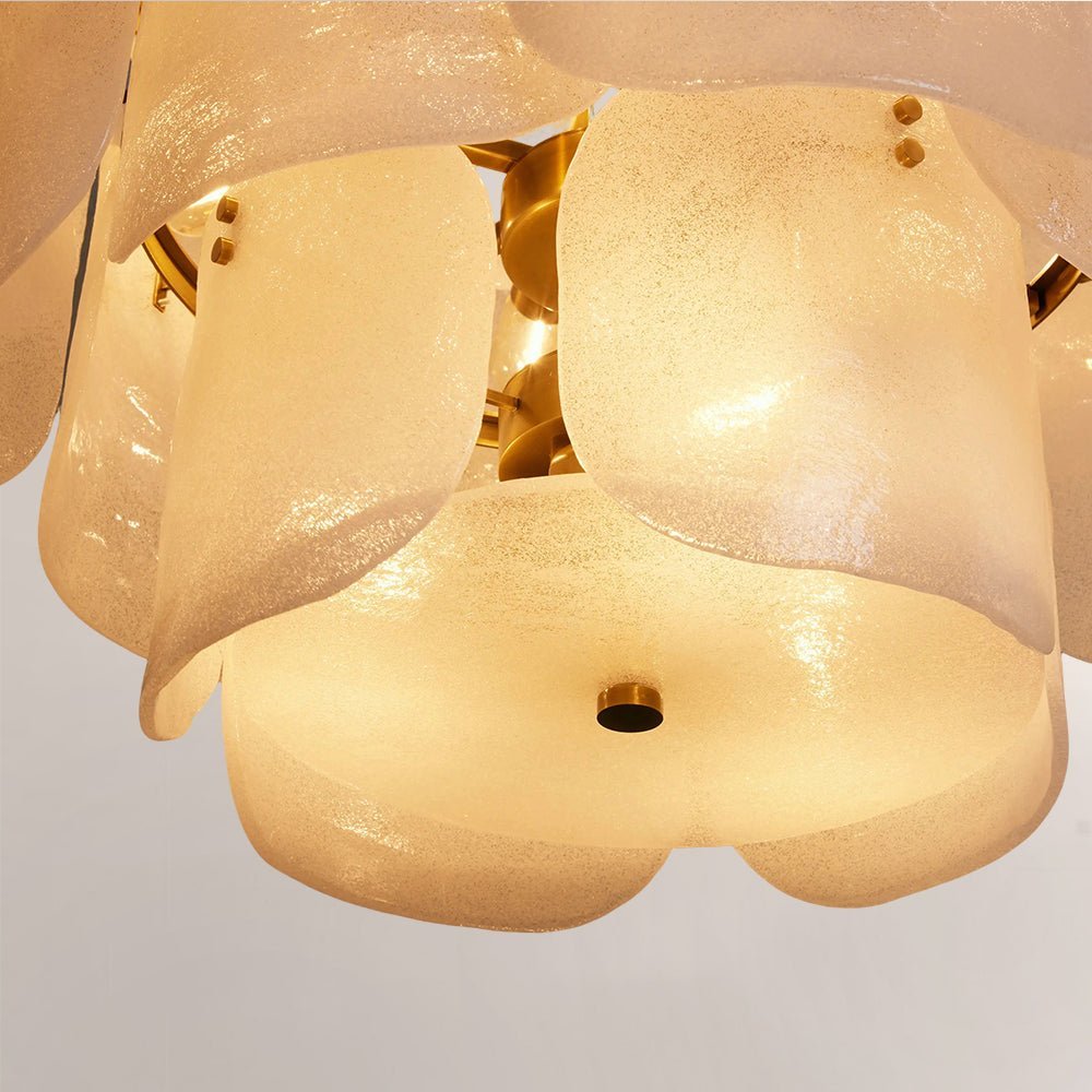 Blaire Tiered Blown Glass Chandelier - briglamps