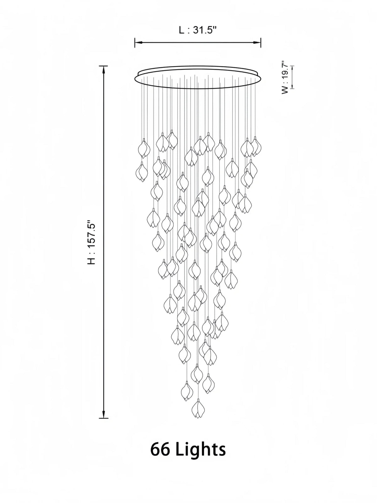 Bloom Chandelier - Brig Lighting