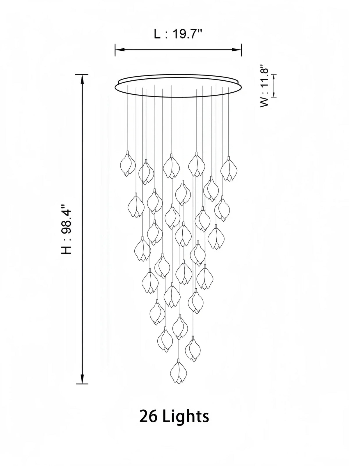 Bloom Chandelier - Brig Lighting