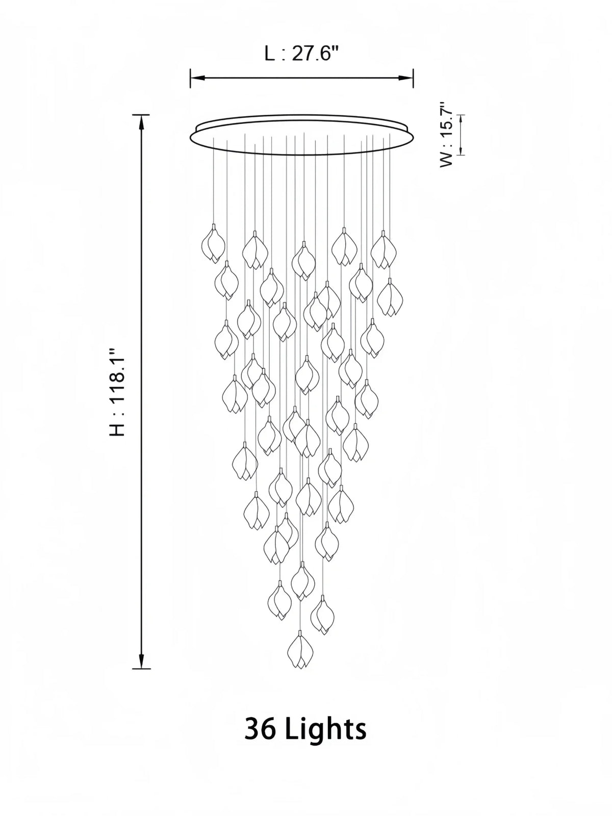 Bloom Chandelier - Brig Lighting