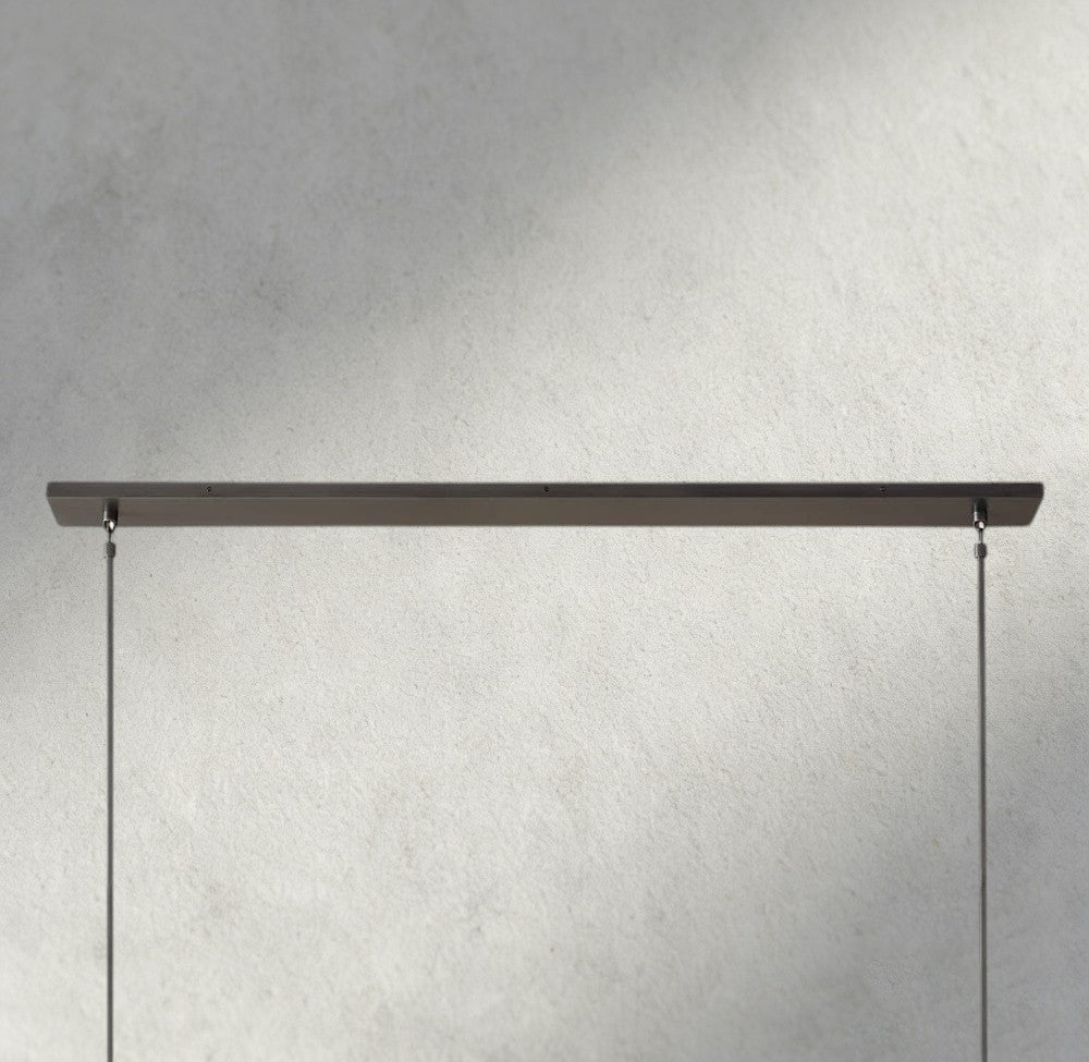 Boule De Cristal Clear Glass Linear Chandelier 48", 60"-Briglamps