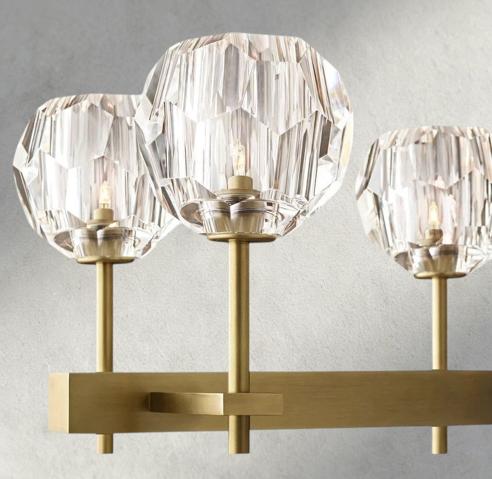 Boule De Cristal Double Linear Chandelier 60"-Briglamps