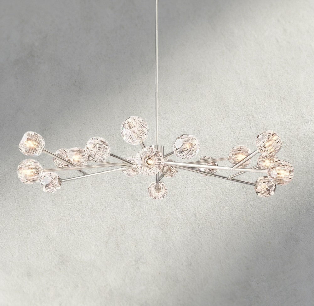 Boule De Cristal Round Chandelier 24", 36", 48", 60", 72"-Briglamps
