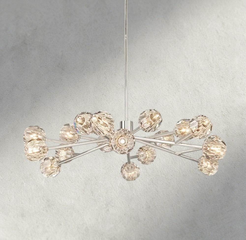 Boule De Cristal Round Chandelier 24", 36", 48", 60", 72"-Briglamps