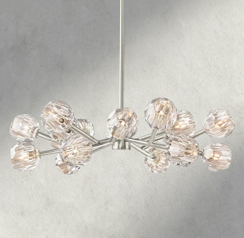 Boule De Cristal Round Chandelier 24", 36", 48", 60", 72"-Briglamps
