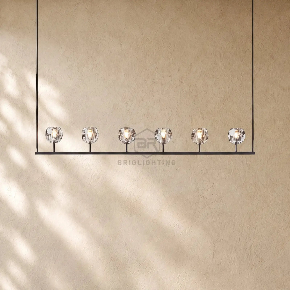 Boulee de Cristal Glass Linear Chandelier 48’’ 60’’