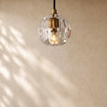 Boulee de Cristal Pendant Light - Lacquered Brass / Clear / Cord
