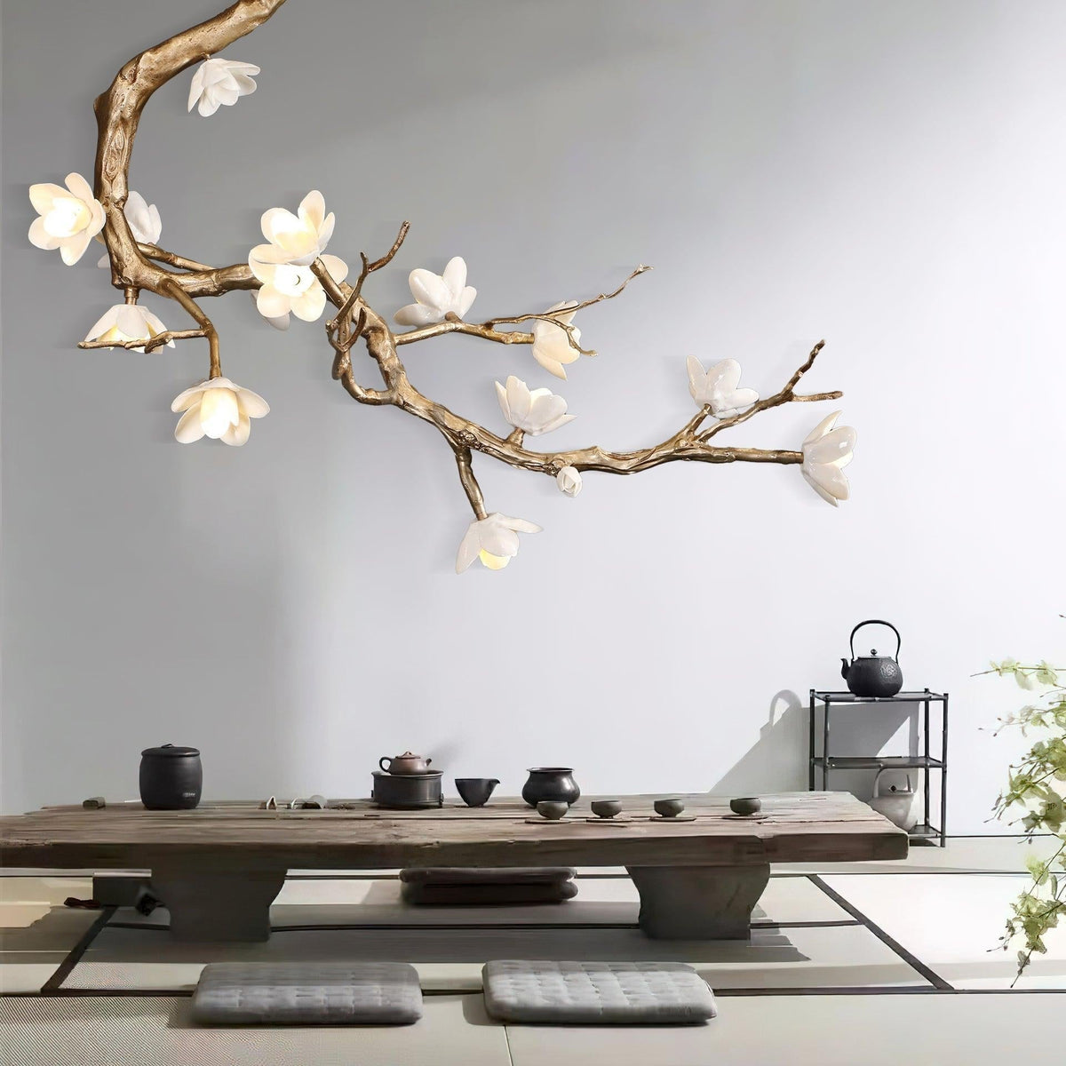 Brass Flower Branch Chandelier - Brig Lighting