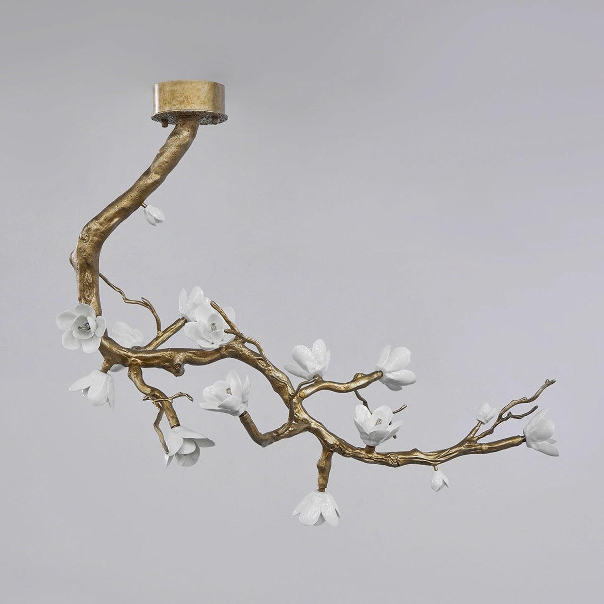 Brass Flower Branch Chandelier - Brig Lighting