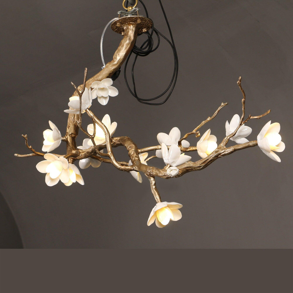 Brass Flower Branch Chandelier - Brig Lighting