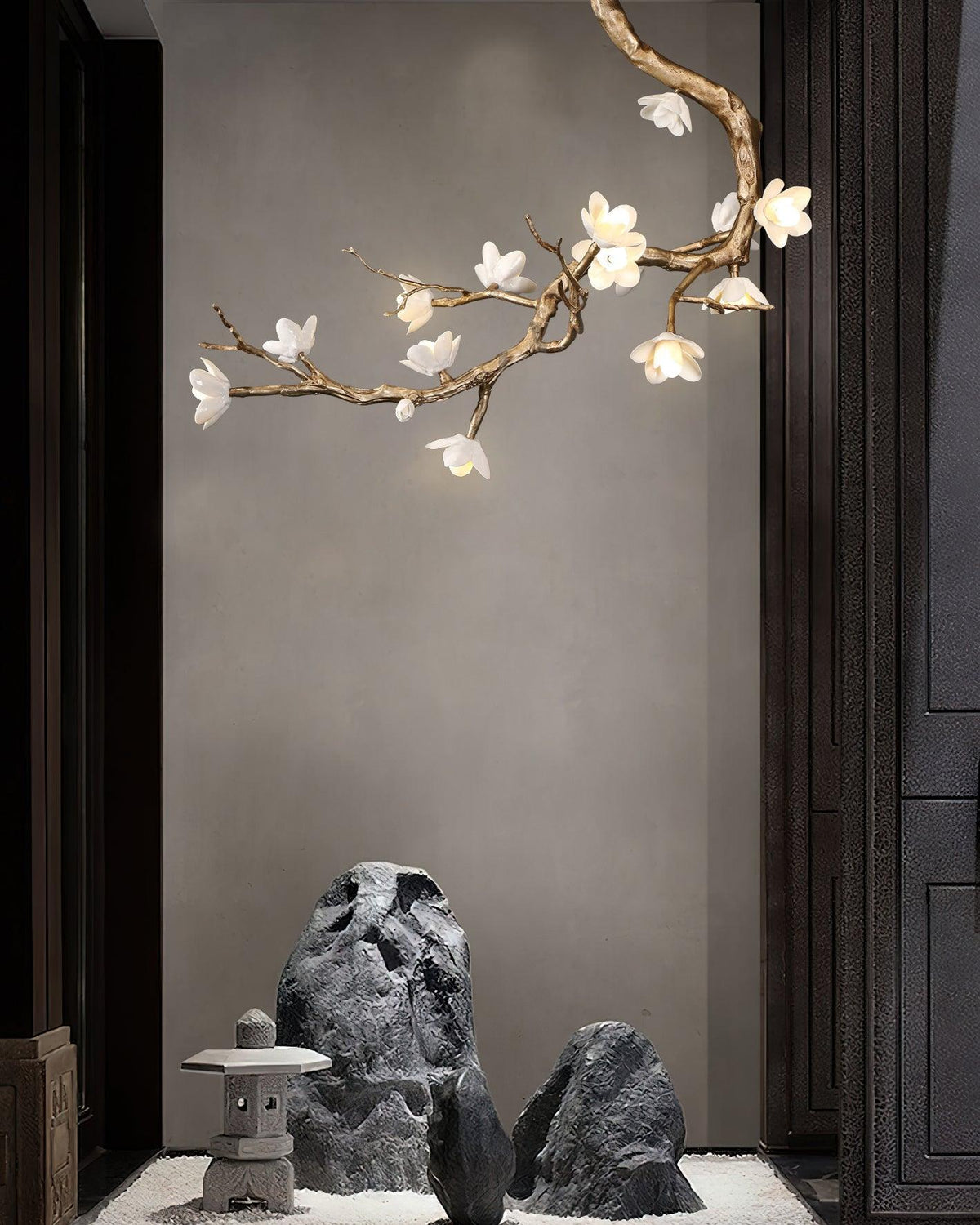 Brass Flower Branch Chandelier - Brig Lighting