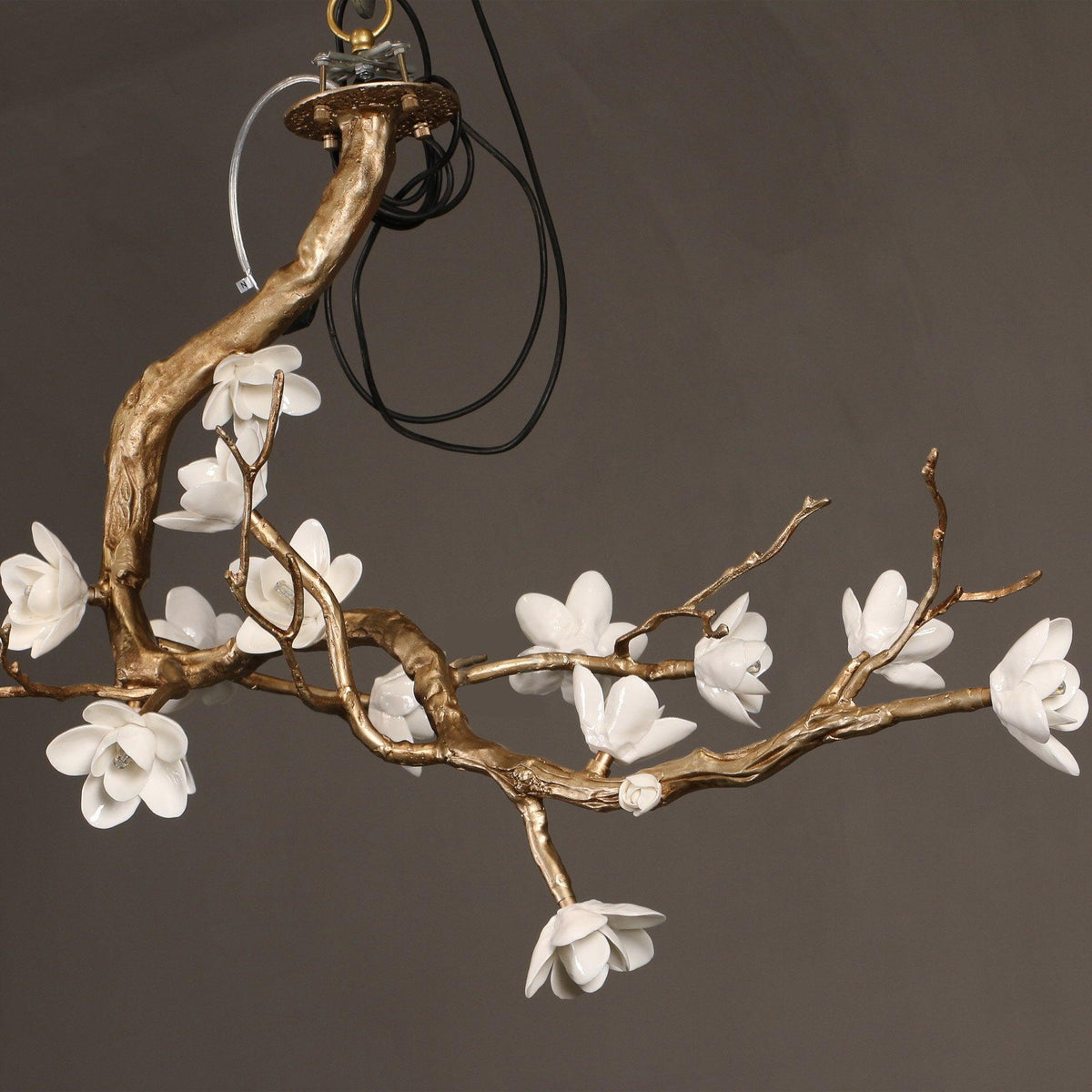 Brass Flower Branch Chandelier - Brig Lighting