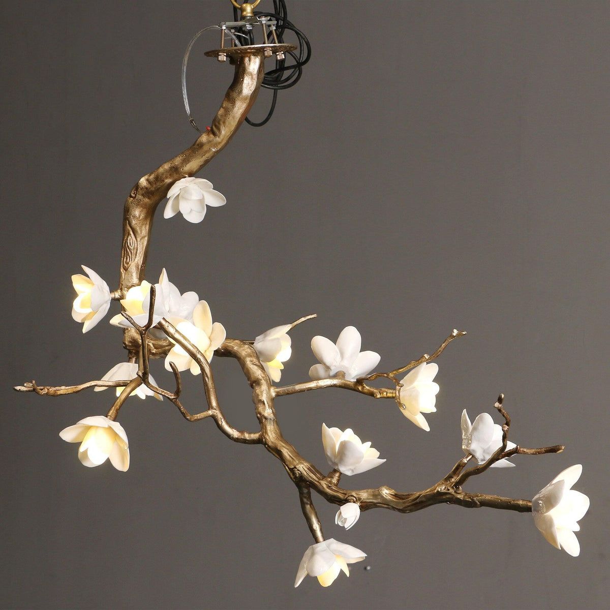 Brass Flower Branch Chandelier - Brig Lighting