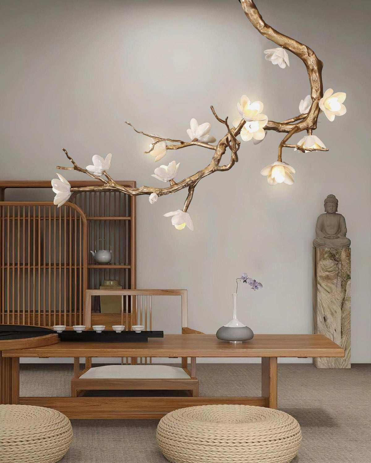Brass Flower Branch Chandelier - Brig Lighting