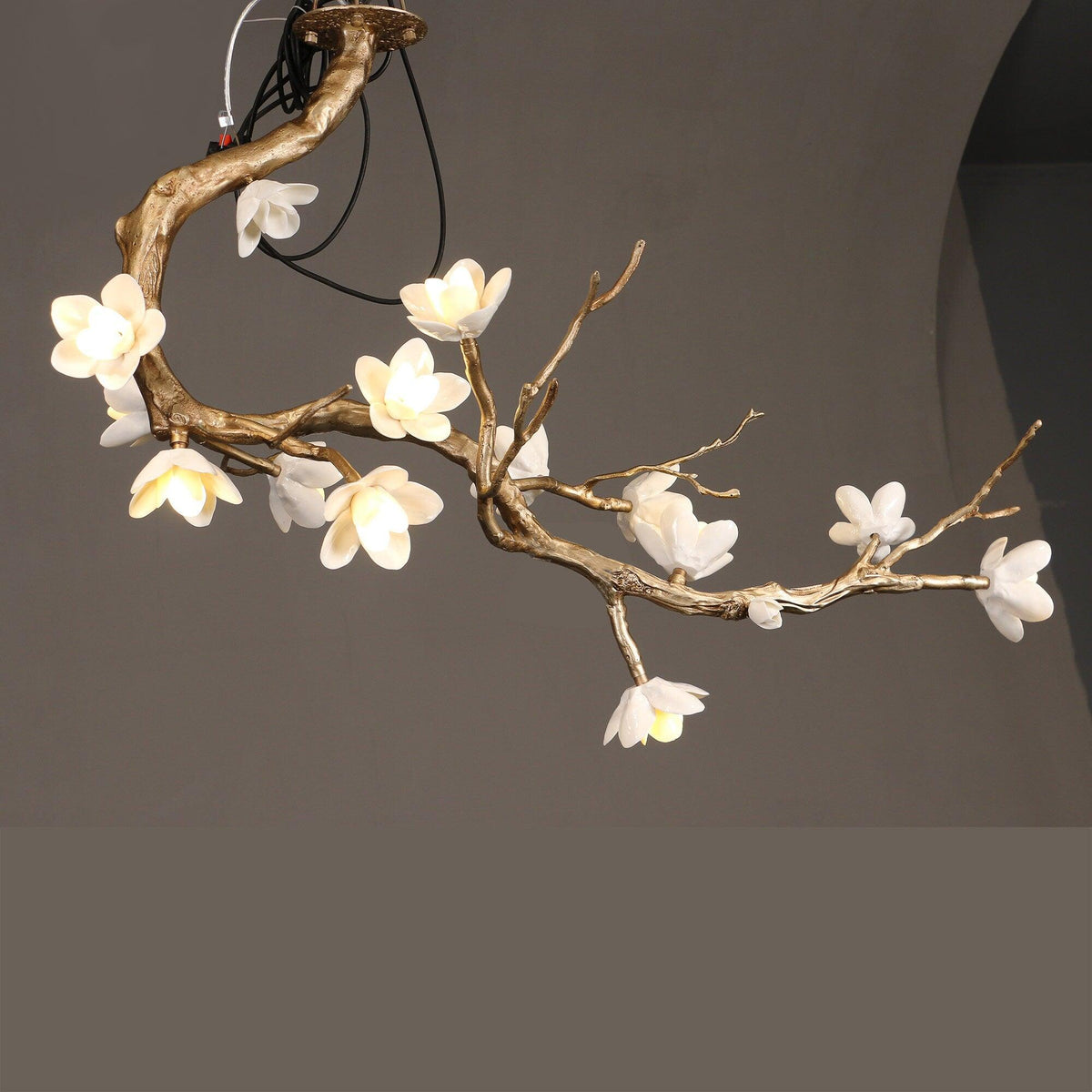 Brass Flower Branch Chandelier - Brig Lighting