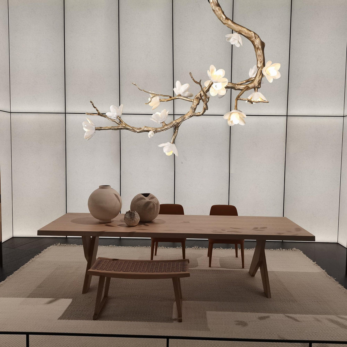 Brass Flower Branch Chandelier - Brig Lighting