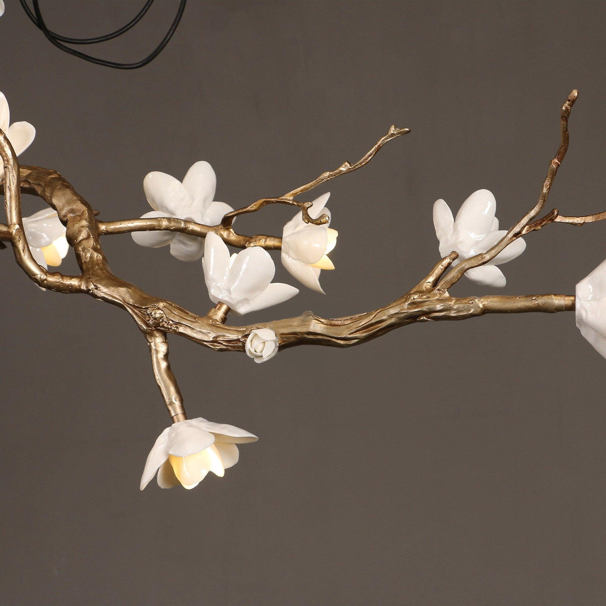 Brass Flower Branch Chandelier - Brig Lighting