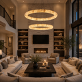 Rigede Lisse Two-Tiered Round Chandelier