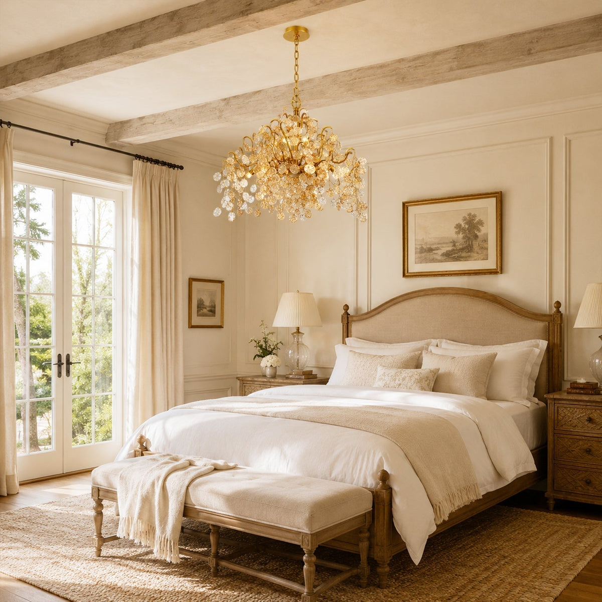 Campo Round Chandelier 11 Light 33"W - Brig Lighting