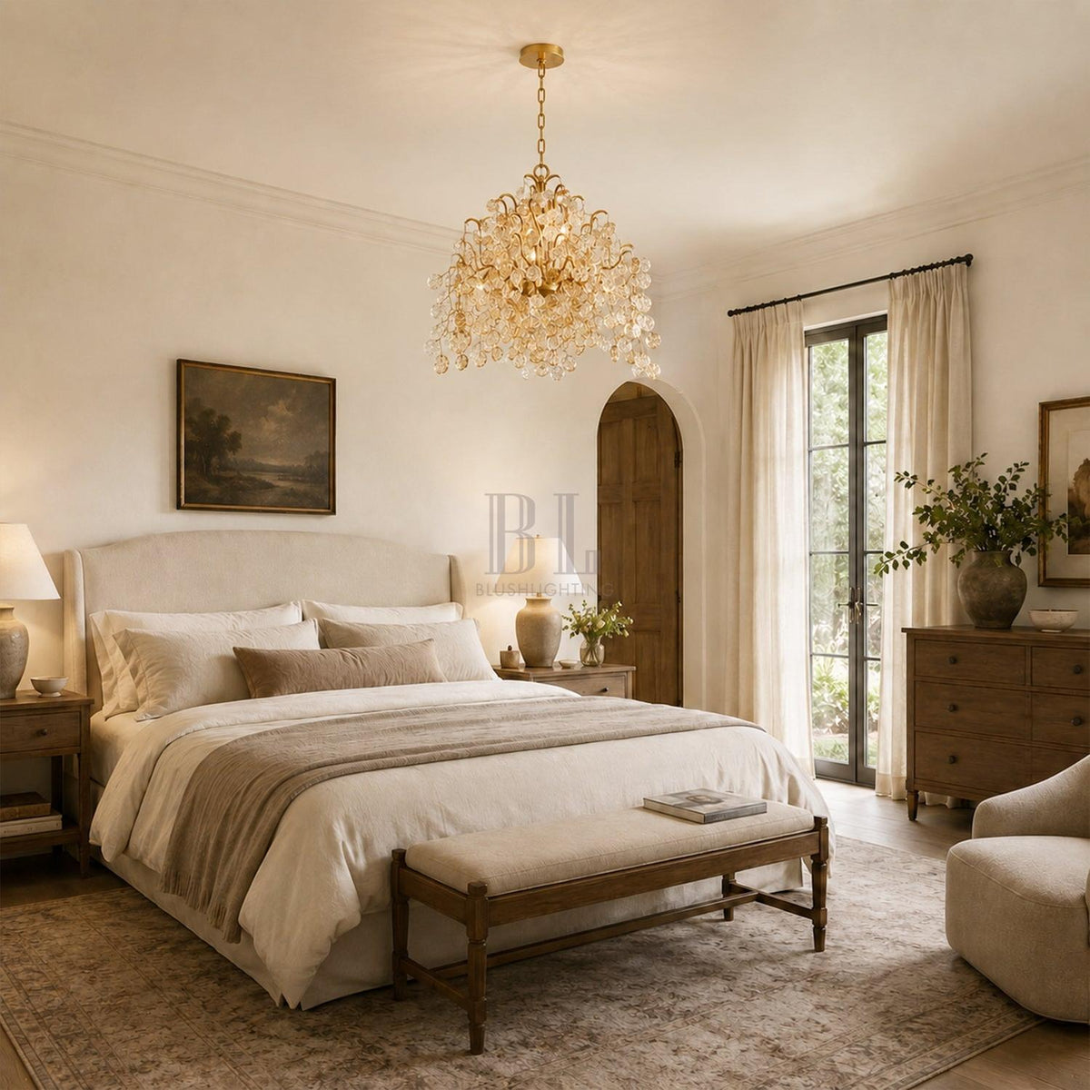 Campo Round Chandelier 11 Light 33"W - Brig Lighting
