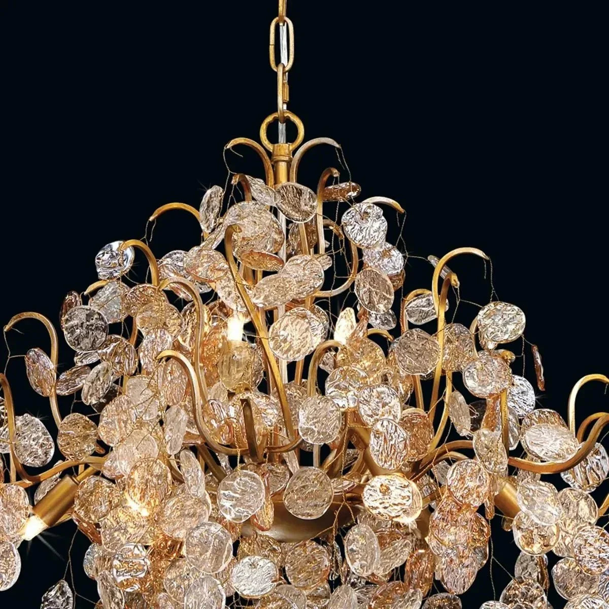 Campo Round Chandelier 11 Light 33"W - Brig Lighting