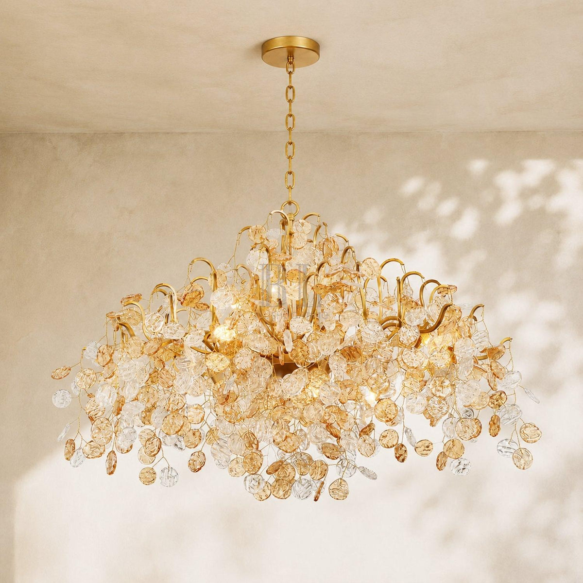 Campo Round Chandelier 8 Light 26"W - Brig Lighting
