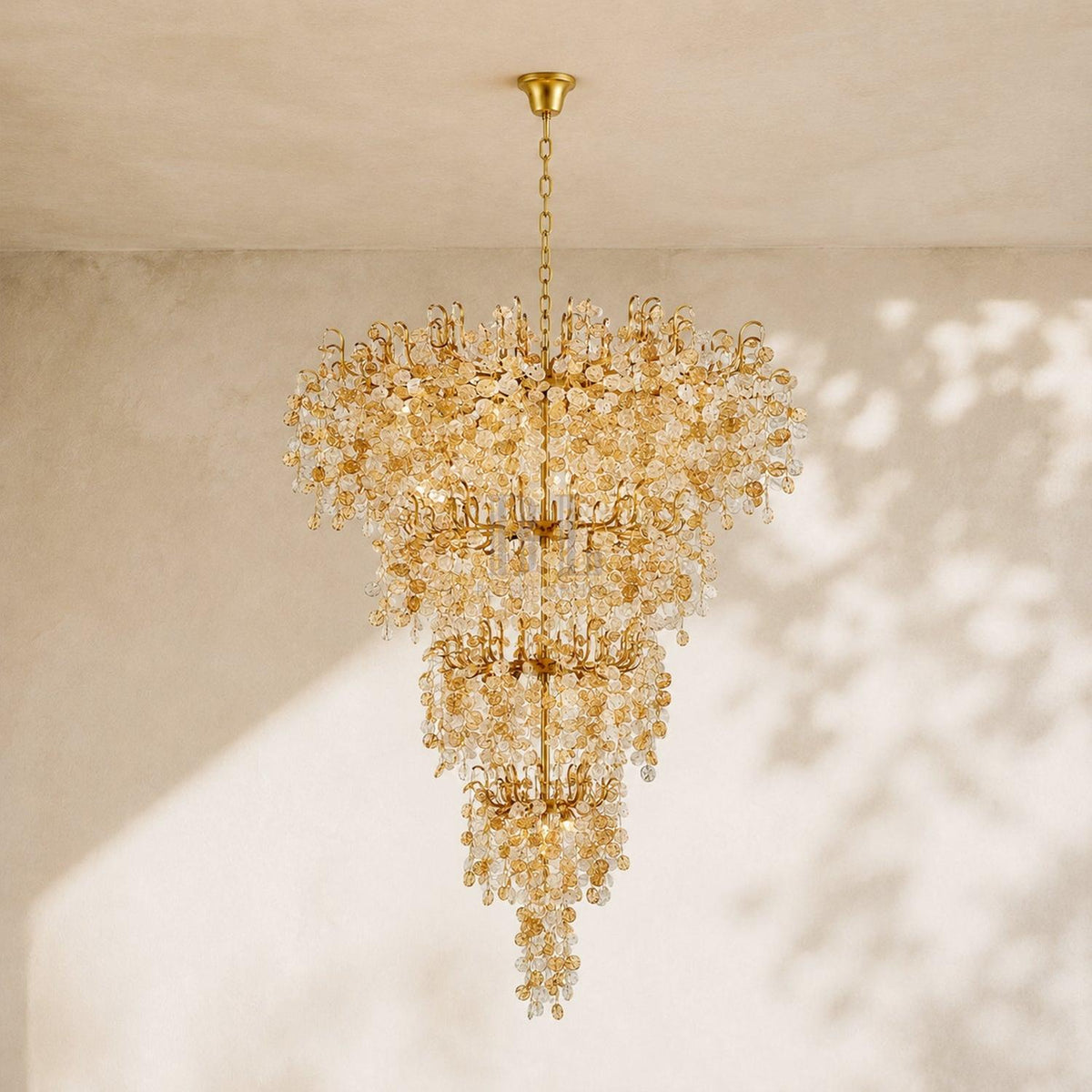 Campo Round Multi-Tier Chandelier 33-Light 47"W - Brig Lighting