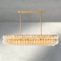Chiaray Clear/ Smoke Glass Rectangular Chandelier 54", 74" - Brig